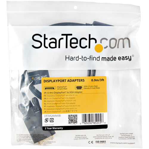 StarTech.com DP2VGAMM3B video cable adapter
