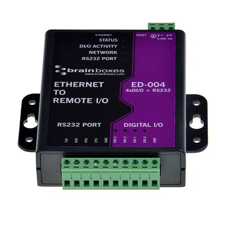 Digital/Analogue I/O Module Brainboxes ED-004 RS-232 4 Channels