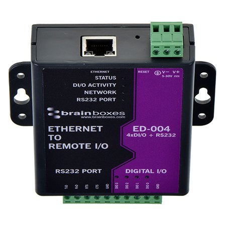 Digital/Analogue I/O Module Brainboxes ED-004 RS-232 4 Channels