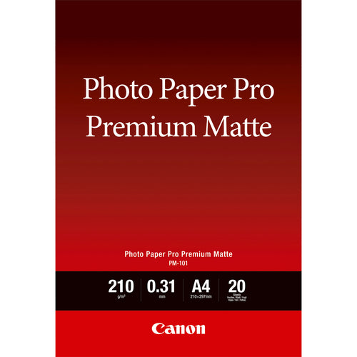 Media Canon PM-101 Premium Matte Photo Paper A4 20 Sheets - 8657B005
