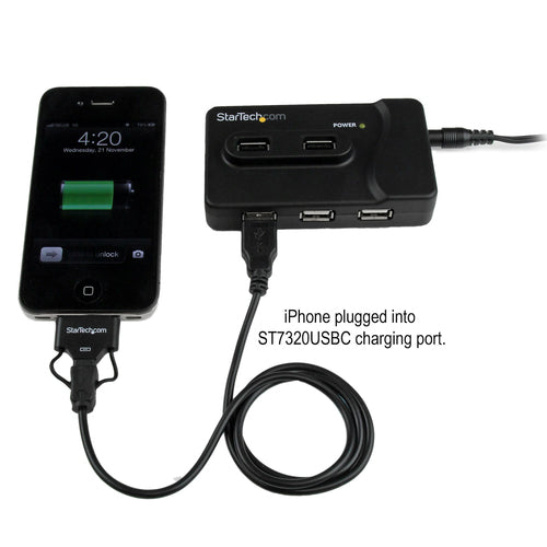 USB Hub StarTech.com ST7320USBC 6-Port USB 3.0 2A Charging - ST7320USBC