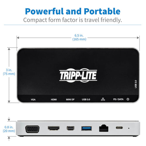 Tripp Lite U442-DOCK16-B laptop dock/port replicator