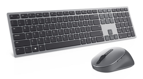 Wireless Keyboard and Mouse DELL KM7321W RF Wireless Bluetooth Full-Size Titanium Grey
