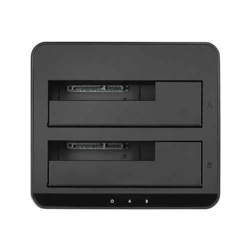 Dual-Bay USB 3.0 SATA Hard Drive Docking Station 10TB Hot-Swap