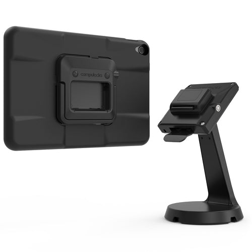 Compulocks iPad 10.9" 10th Gen PowerMove Mast Counter Stand - Black - Tablet Security Enclosure