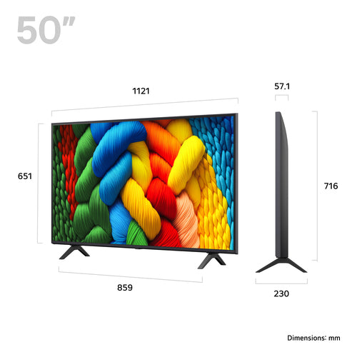 50 Inch LG NanoCell 4K Smart TV 3840 x 2160 Wi-Fi
