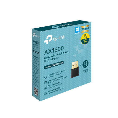 Wi-Fi 6 USB Adapter TP-Link AX1800 Wireless 1800Mbps