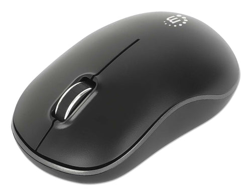 Wireless Optical Mouse 1200 DPI Ambidextrous Black USB-A Receiver