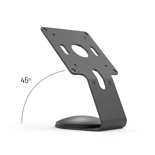 Multimedia Counter Stand VESA Fixed 45 Degree Tablet Mount Black Aluminum 20 Inch