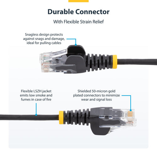 StarTech.com N6PAT25CMBLS10PK networking cable