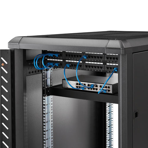 Adjustable Rack Mount Shelf StarTech.com ADJSHELFHD 330lbs 19.5-38in Depth Steel - ADJSHELFHD