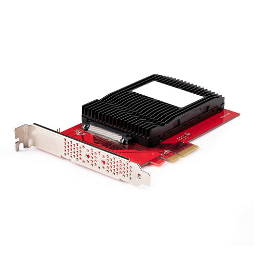 StarTech.com PEX4SFF8639U3 U.3 to PCIe 4.0 Adapter Card for NVMe SSDs