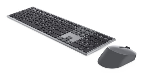 Wireless Keyboard and Mouse DELL KM7321W RF Wireless Bluetooth Full-Size Titanium Grey