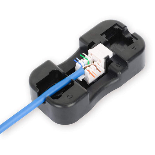 Keystone Module Intellinet 772129 10GBase-T RJ-45 Female Flat Black