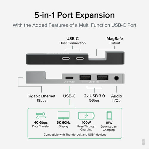 Plugable Technologies AMS-5IN1E laptop dock/port replicator
