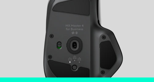 Mouse Logitech MX Master 4 8000 DPI Wireless Bluetooth Right-Hand Graphite - 910-007617