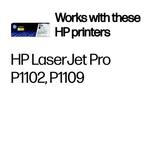 HP 85A Black Original LaserJet Toner Cartridge 1600 Pages