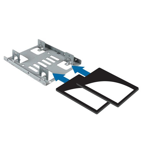 StarTech.com BRACKET25X2 Dual 2.5" to 3.5" HDD Mounting Bracket - Stainless Steel