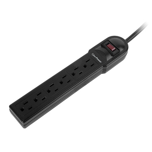 Surge Protector CyberPower CSB606 900 Joules 6 AC Outlets NEMA 5-15R