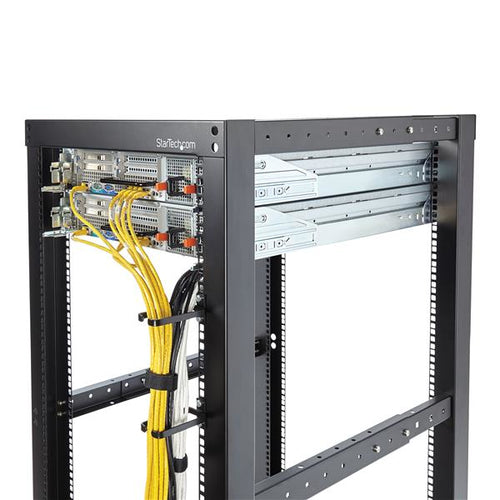 Rack Accessory StarTech.com CMHOOK1UN 1U Vertical Cable Management D-Ring Hook Steel Black - CMHOOK1UN