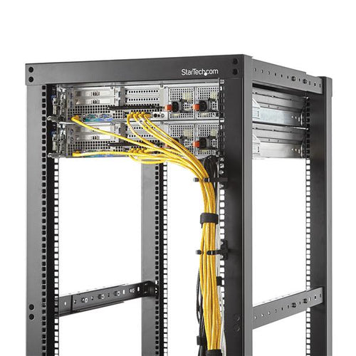 Rack Accessory StarTech.com CMHOOK1UN 1U Vertical Cable Management D-Ring Hook Steel Black - CMHOOK1UN