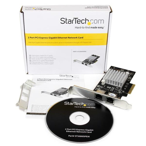 Network Card StarTech.com ST2000SPEXI Dual Port PCIe Gigabit 2000 Mbit/s