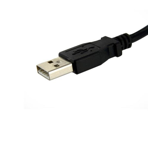 USB Cable StarTech.com USBPNLAFAM3 3ft Panel Mount USB A to A Black