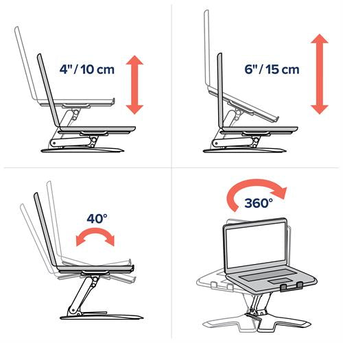Laptop Stand Ergotron Neo-Flex 0-152mm Height Adjustment - 33-334-085