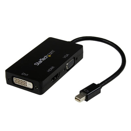 Mini DisplayPort to VGA DVI HDMI Converter 3-in-1 Adapter 0.15m