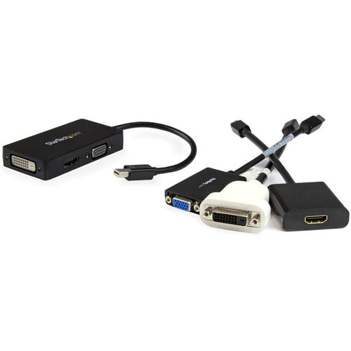 Mini DisplayPort to VGA DVI HDMI Converter 3-in-1 Adapter 0.15m