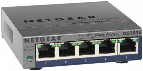 Managed Switch NETGEAR GS105E Gigabit Ethernet L2/L3 Full Duplex - GS105E-200UKS