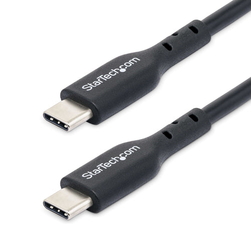 USB-C Charging Cable StarTech 1m 60W 3A USB 2.0 Black 2-Pack - USB2CC1MNC2PK