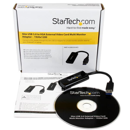 USB to VGA Adapter StarTech.com USB32VGAES 1920x1200 USB 3.0 Windows