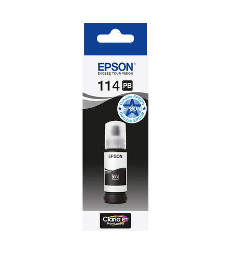 Ink Bottle Epson 114 EcoTank Photo Black Standard Yield 70ml - C13T07B140