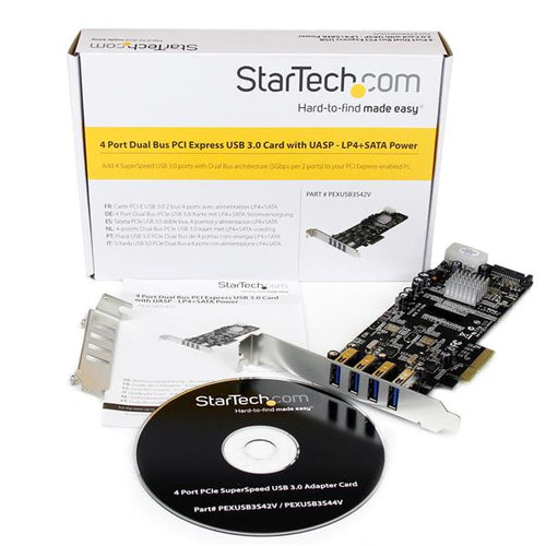 USB 3.0 PCIe Card Adapter 4 Port SuperSpeed 5Gbps StarTech.com