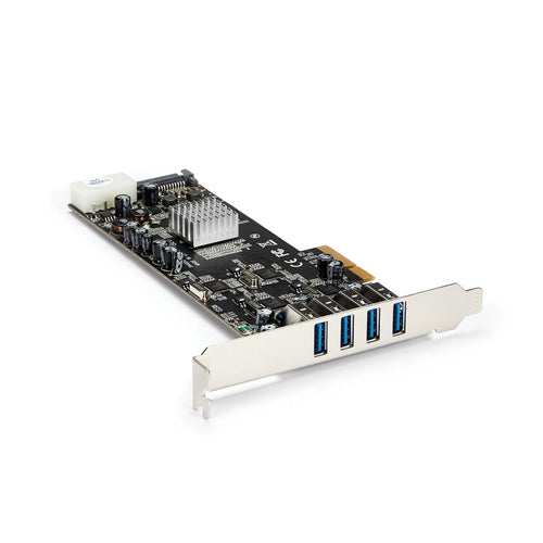 USB PCIe Card StarTech.com PEXUSB3S44V 4 Port 5Gbps Channels UASP - PEXUSB3S44V