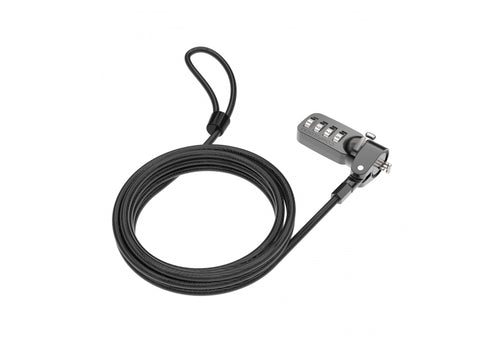 Security Cable Lock Compulocks CL37 T-bar Combination Durable Black
