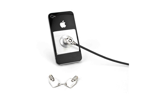 Tablet Lock Compulocks Universal Keyed Cable Lock Black Stainless Steel - CL15UTL