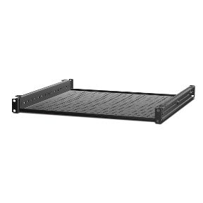 APC Rack Shelf Metal Universal Black 5.45kg Sturdy Accessory