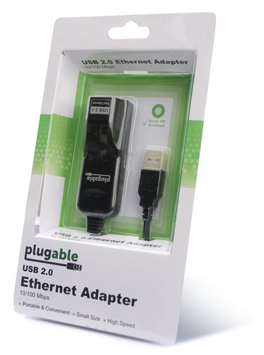 Plugable Technologies USB2-E100 10/100 LAN Wired Network Adapter - USB to Ethernet