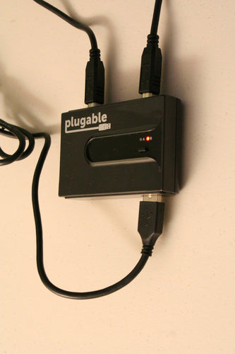 USB Sharing Switch Plugable Technologies USB 2.0 480 Mbit/s A/B Dual Computer