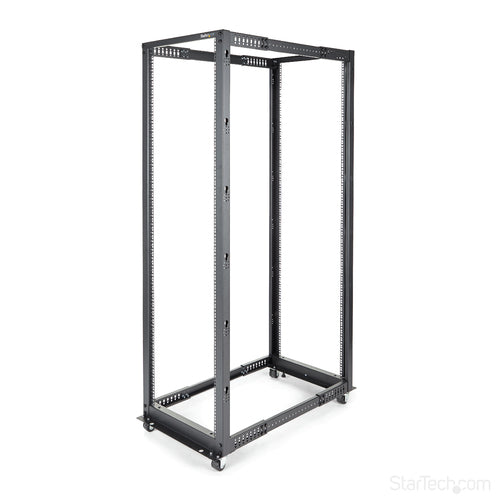 Rack Cabinet StarTech.com 4POSTRACK42 42U 600kg 40in Mounting Depth Freestanding - 4POSTRACK42