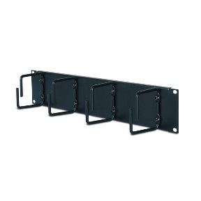 Horizontal Cable Organizer 2U Rack Accessory Black Cable Management Panel