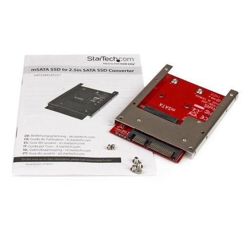 mSATA SSD to 2.5in SATA Adapter Converter 6 Gbit/s Black Red Silver