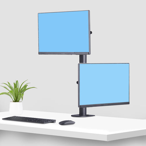 StarTech.com H2MPV-MONITOR-MOUNT Dual Monitor Mount - Supports 2x 49" Monitors, VESA 100x100, 70lb Capacity