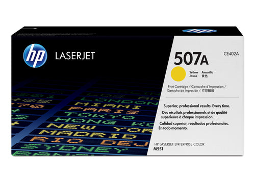 HP 507A Yellow Original LaserJet Toner Cartridge 6000 Pages