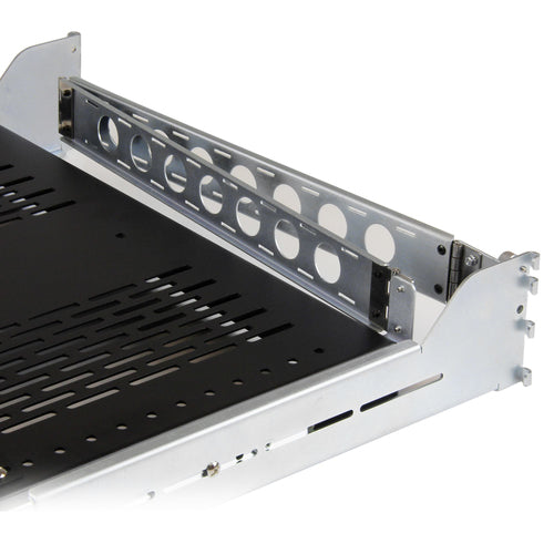Server Rack Shelf StarTech.com UNISLDSHF192 2U Vented Adjustable 50lb Cable Management - UNISLDSHF192