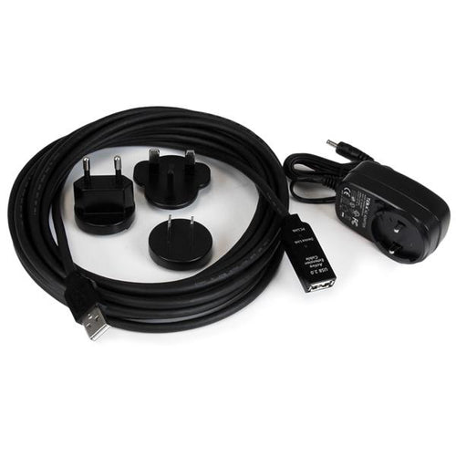 USB 2.0 Active Extension Cable 5m Male/Female Black