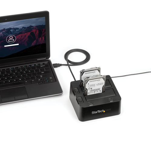 StarTech.com SDOCK2U33 Dual-Bay USB 3.0 SATA Docking Station - 8TB Capacity