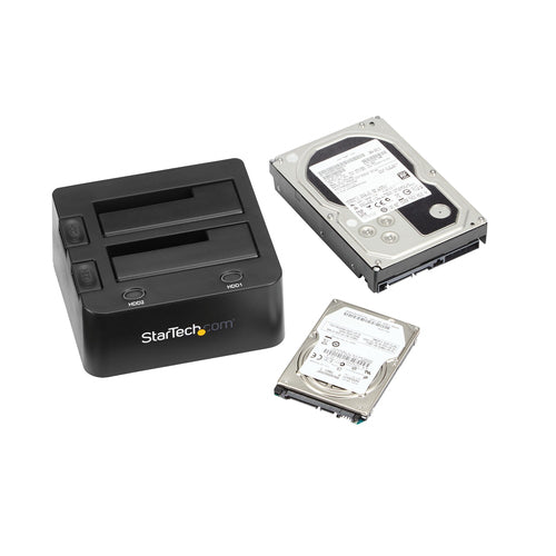 StarTech.com SDOCK2U33 Dual-Bay USB 3.0 SATA Docking Station - 8TB Capacity